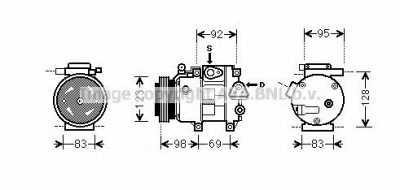 AVA QUALITY COOLING hyk239 -  Компрессор, кондиционер